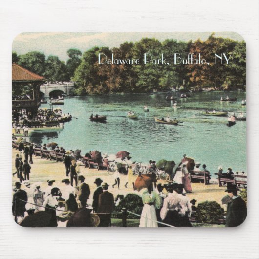 Vintage Delaware Park Mousepad Muismat (Voorkant)