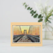 Vintage Delaware River Bridge Camden Philadelphia Briefkaart (Staand voorkant)
