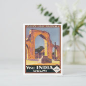 Vintage Delhi India Railways Briefkaart (Staand voorkant)