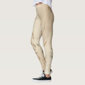 Vintage Delicate Bloemige Botanische Boho Leggings (Links)