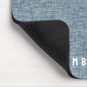 Vintage Denim Blauwe Broek Look Gedrukt Muismat (Hoek)