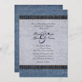 Vintage Denim Jeans Weddenschap Kaart (Voorkant / Achterkant)