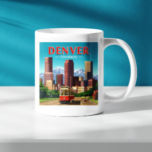 Vintage Denver Colorado Koffiemok