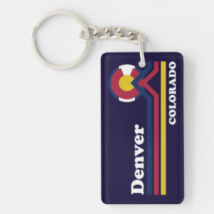 Vintage Denver Colorado Sleutelhanger
