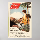 Vintage Denver & Interurban Railroad Poster (Voorkant)