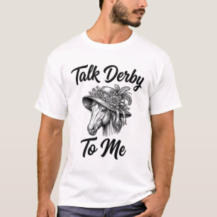 Vintage Derby Paardenhoed Praat Derby Met Mij Desi T-shirt