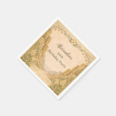 Vintage Desert Florals Birthday Servet (Hoek)