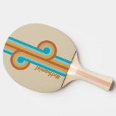 Vintage Desert Rainbow Loop met naam Tafeltennisbatje (Zijkant)