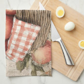 Vintage design Apple basket  Theedoek (Quarter Fold)