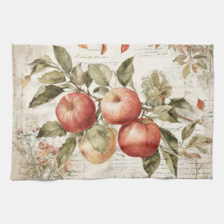 Vintage design Apple branch Theedoek