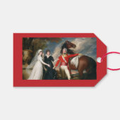 Vintage Design Gift Tag Cadeaulabel (Voorkant (Horizontaal))