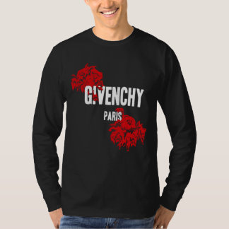 Vintage Design Givenchy Paris Black Rose inspired T-shirt