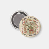 vintage design magnet  (Voorkant / Achterkant)