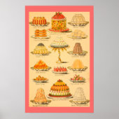 Vintage desserts poster (Voorkant)