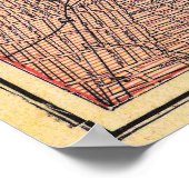 Vintage Detailed New York Map Poster 1892 (Hoek)