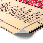 Vintage Detailed New York Map Poster 1893 (Hoek)