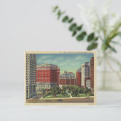 Vintage Detroit Michigan Briefkaart (Staand voorkant)