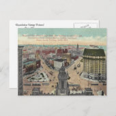 Vintage Detroit Michigan Briefkaart (Voorkant / Achterkant)