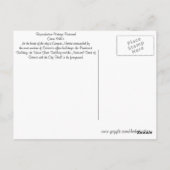 Vintage Detroit Michigan Briefkaart (Achterkant)