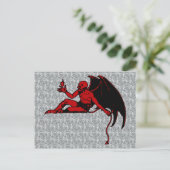 Vintage Devil Briefkaart (Staand voorkant)