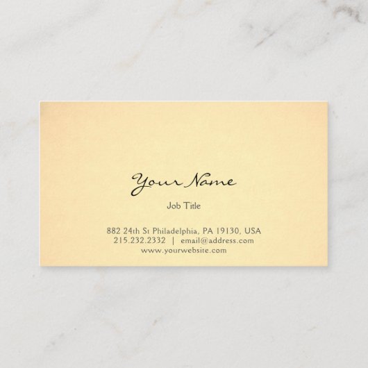 Vintage Devil Dark Visitekaartje (Achterkant)