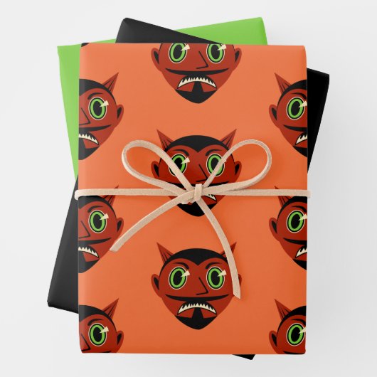 Vintage Devil Inpakpapier Vel (In situ)