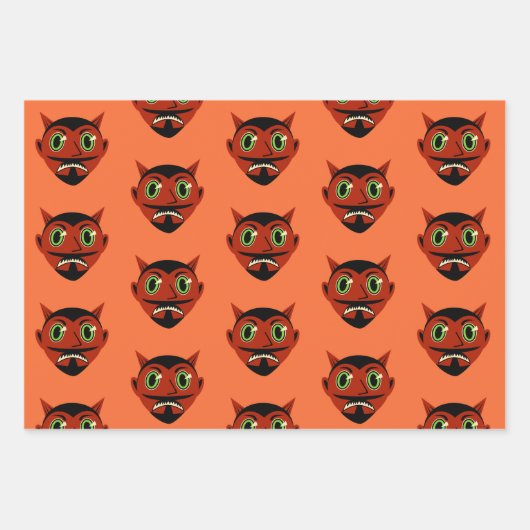 Vintage Devil Inpakpapier Vel (Voorkant)