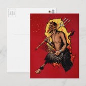 Vintage Devil Krampus Briefkaart (Voorkant / Achterkant)