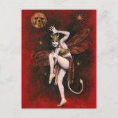 Vintage Devil Lady Briefkaart (Voorkant)