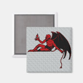 Vintage Devil Magneet (Voorkant / Achterkant)