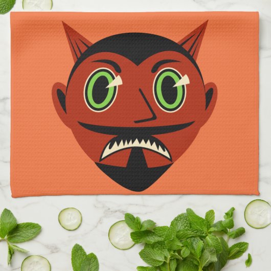 Vintage Devil Theedoek (Gevouwen)