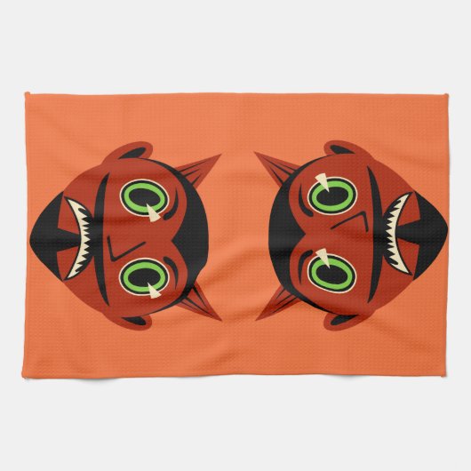 Vintage Devil Theedoek (Horizontaal)