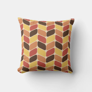 Vintage Diagonal Rectangles Autumn Kussen