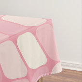 Vintage Diagonal Rectangles Pink Vanilla Tafelkleed (Voorbeeld)