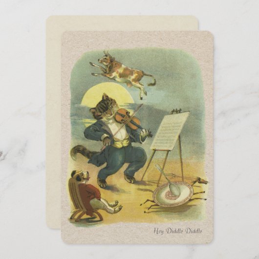 Vintage Diddle Nursery Rhyme Herstelbaar (Voorkant / Achterkant)