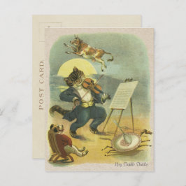 Vintage Diddle Nursery Rhyme Herstelbaar Briefkaart