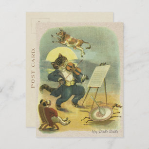 Vintage Diddle Nursery Rhyme Herstelbaar Briefkaart