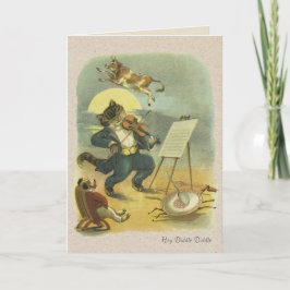 Vintage Diddle Nursery Rhyme Herstelbaar Notitiekaartje