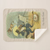 Vintage Diddle Nursery Rhyme Herstelbaar Sherpa Deken (Voorkant (horizontaal))