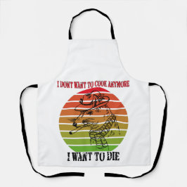 Vintage die ik niet meer wil nemen, wil ik sterven schort