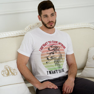 Vintage die ik niet meer wil nemen, wil ik sterven t-shirt