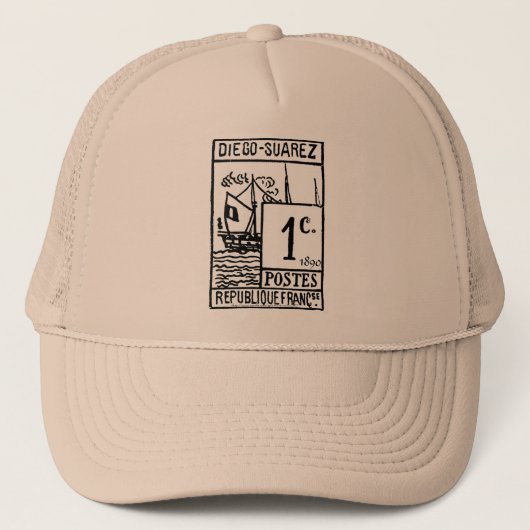 "Vintage-Diego-Suárez -1890" Trucker Pet (Voorkant)
