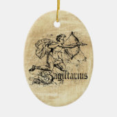 Vintage Dierenriem Boogschutter Keramisch Ornament (Voorkant)