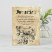 Vintage Dierenriem Ram Kaart (Staand voorkant)