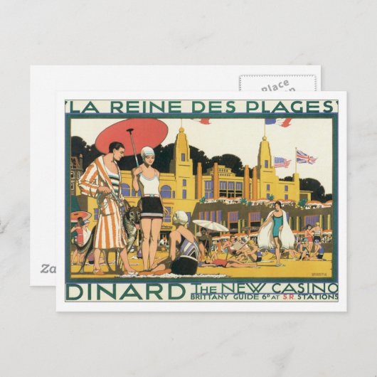 Vintage Dinard Holland Briefkaart (Voorkant / Achterkant)