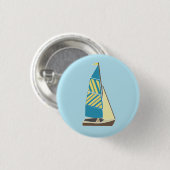 Vintage Dinghy 3 Ronde Button 3,2 Cm (Voorkant /achterkant)
