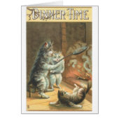 Vintage - Dinnertijd voor katten, (Voorkant)