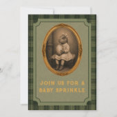 Vintage Dinosaur Baby Sprinkle Kaart (Voorkant)