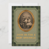 Vintage Dinosaur Baby Sprinkle Kaart (Voorkant)