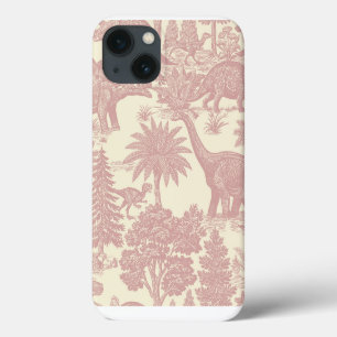 Vintage Dinosaur Toile Patroon Prehistorische Jung Case-Mate iPhone Case